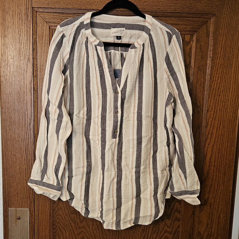 Universal Thread Striped Tunic Blouse